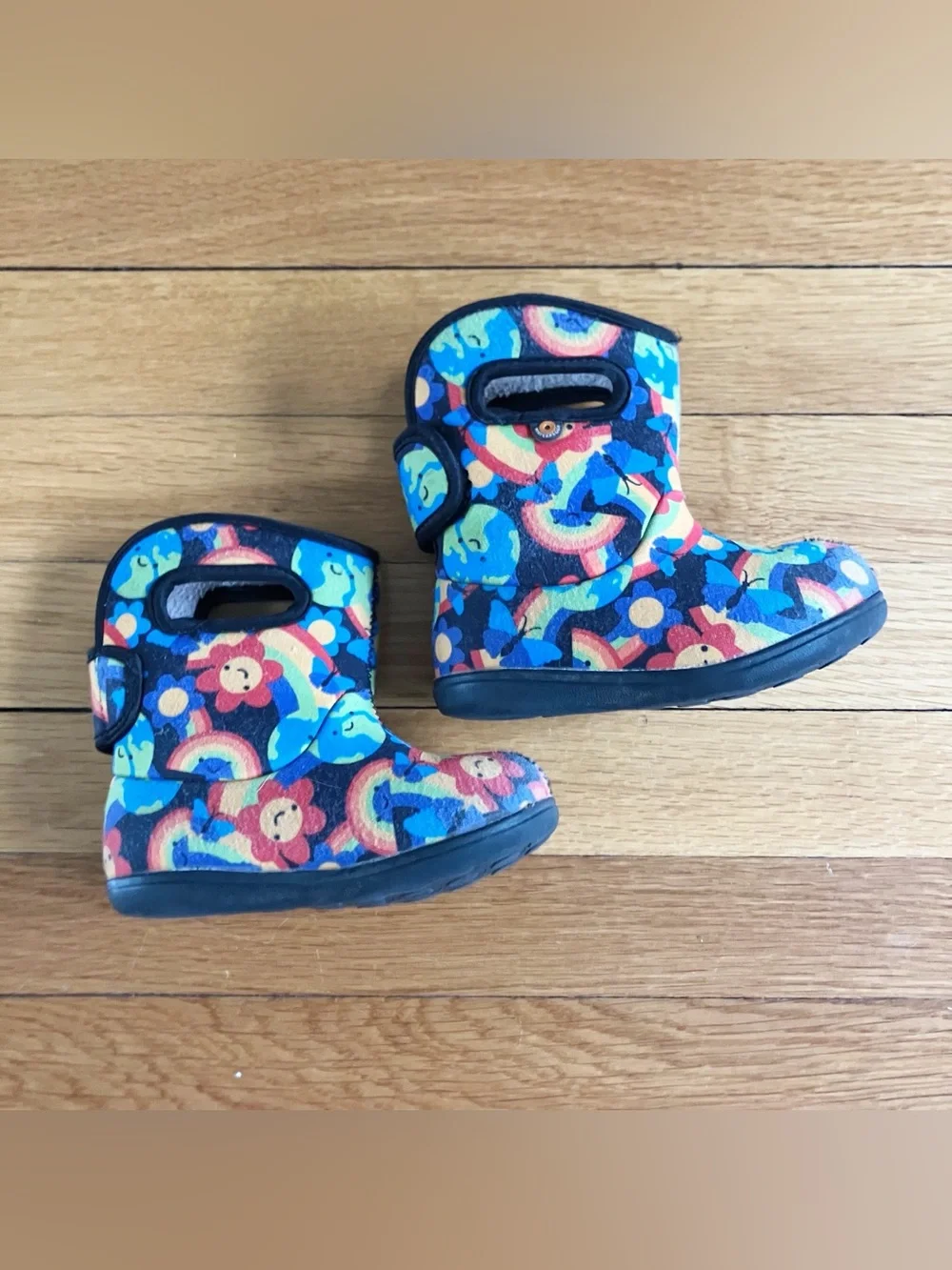 Baby Bogs II Rainbow Planet Colorful Waterproof Insulated Winter Snow Boots 7